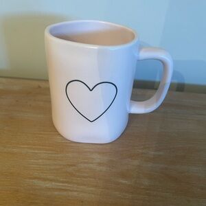 Rae Dunn heart mug pink